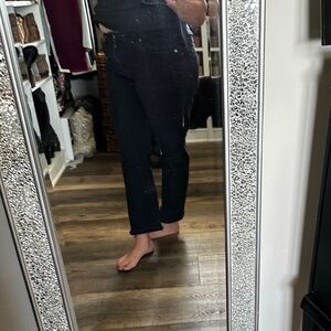 Dear John Black High-Rise Straight Jeans
